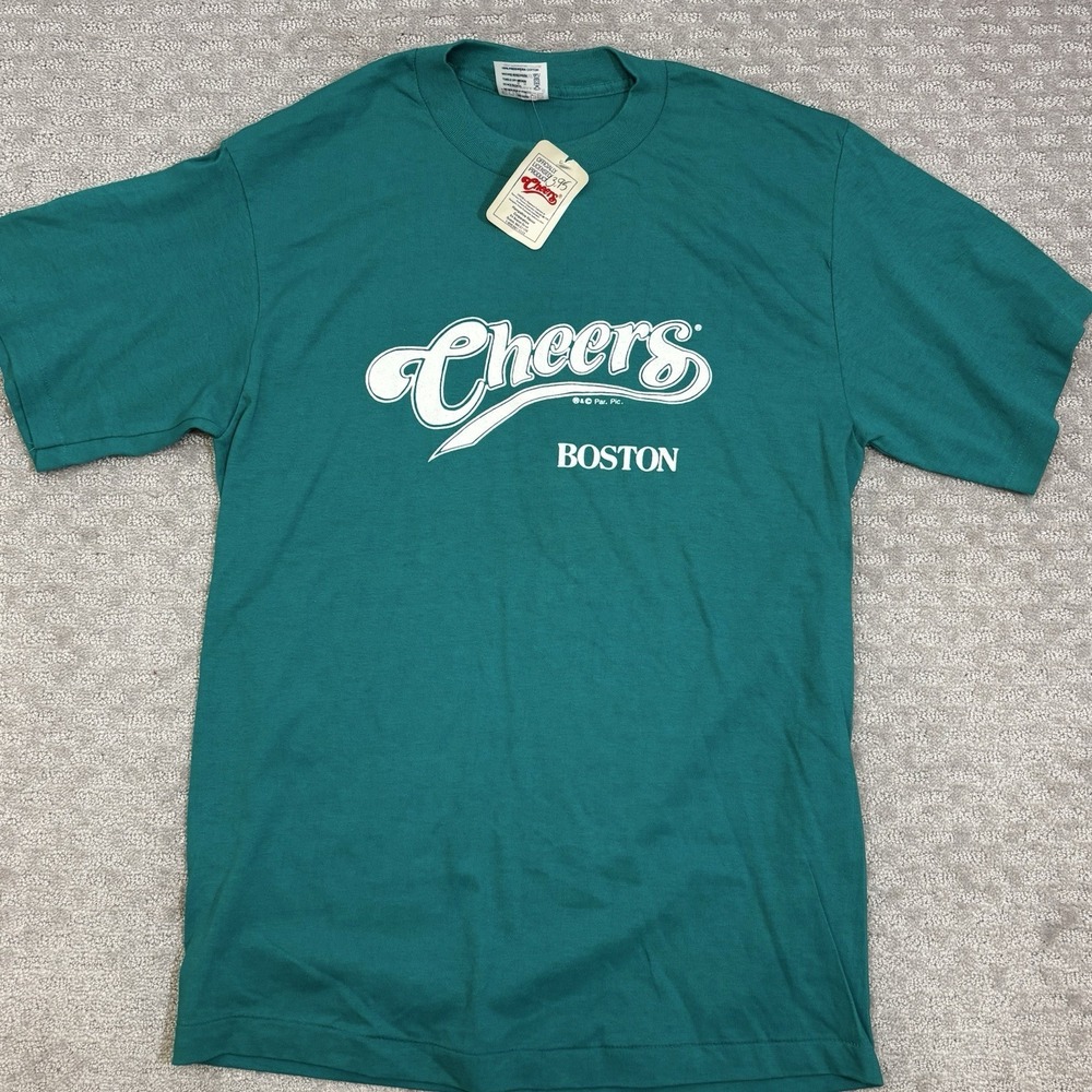 Vintage Cheers Boston T-Shirt Sz L 80S 90S Vtg Retro Single Stitch NEW